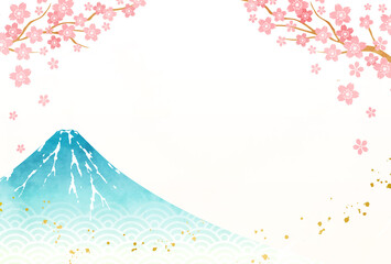 Leinwandbilder 和柄の模様と花と雲の22年年賀状テンプレートのベクターイラスト背景 和風 日本 春節 旧正月 中国 22 Honyojima