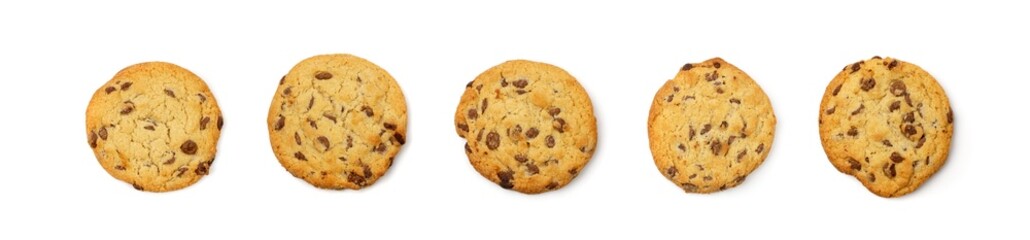 Simple Cookie Isolated, Oatmeal Sugar Bitten Cookies