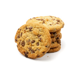 Simple Cookie Isolated, Oatmeal Sugar Bitten Cookies