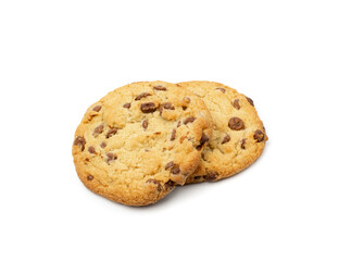 Simple Cookie Isolated, Oatmeal Sugar Bitten Cookies