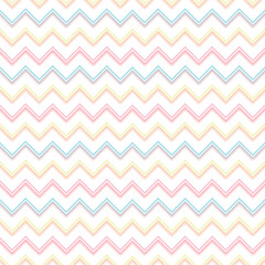 Pastel Colour Zigzag Vector Background 