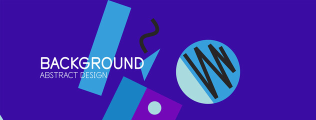 Abstract background with blocks, lines, geometric shapes. Techno or business concept for wallpaper, banner, background, landing page