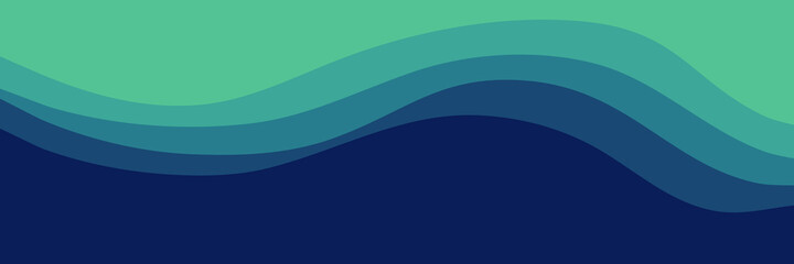 modern waves blue green color vector illustration good for wallpaper, background, web banner, backdrop,  desktop wallpaper, and design template