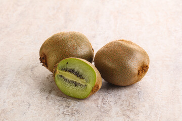 Sweet ripe and juicy kiwi fruit