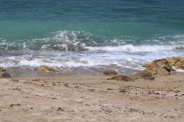 waves on the beach
