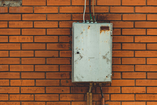 Old outdoor electrical enclosure box