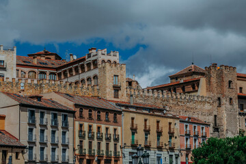 Fototapeta na wymiar Monumental area of Segovia, Spain, Europe