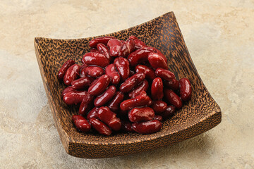Canned red Kidney in the bowl