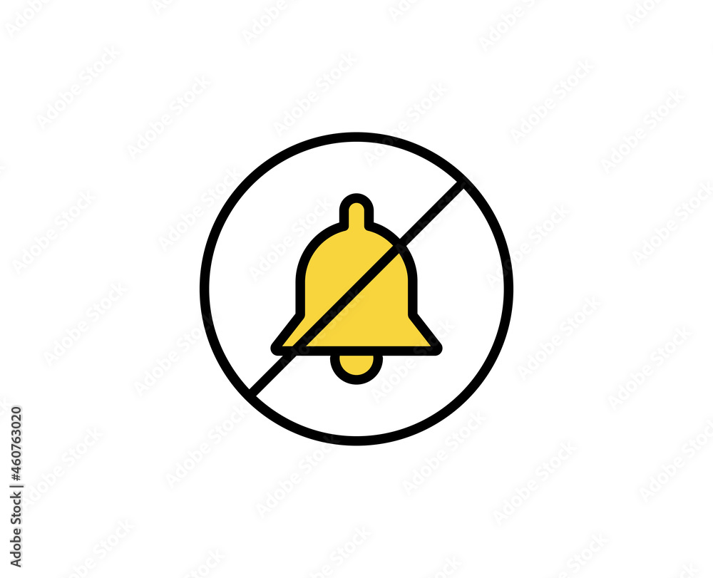 Poster bell line icon. high quality outline symbol for web design or mobile app. thin line sign for design 