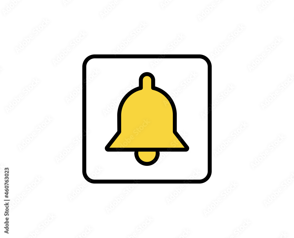 Poster bell line icon. high quality outline symbol for web design or mobile app. thin line sign for design 