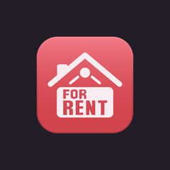 Home for Rent Sign - Sticker