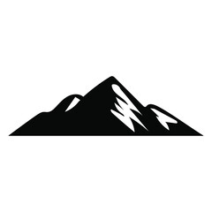 Fototapeta na wymiar black mountain logo, illustration and vector