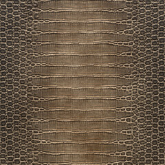 Genuine crocodile belly leather. Brown crocodile skin texture for background. 3D-rendering