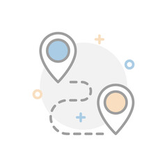location icon concept design illustration