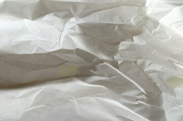 Texture and background of crumpled white paper