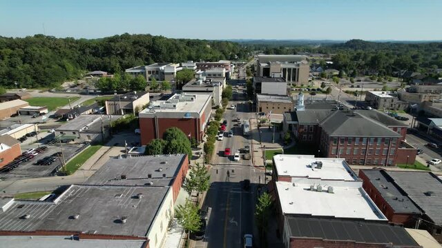 aerial wide shot london kentucky