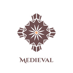 Bastion medieval logo. Simple illustration of bastion medieval vector logo for web