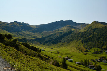 Fototapeta na wymiar landscape in the swiss alps
