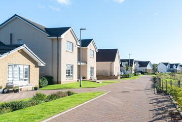 Fototapeta na wymiar Modern Scottish Housing Development 
