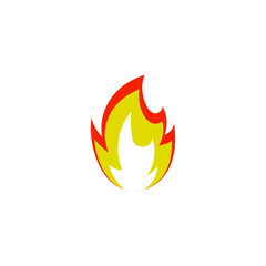 Fire icon design illustration template vector