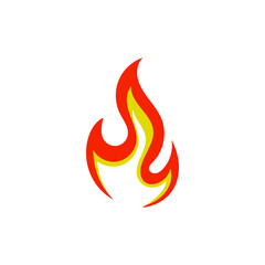 Fire icon design illustration template vector