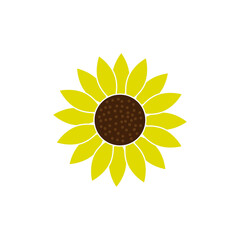 Sunflower icon design illustration template vector