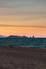 medes islands at sunset from pals beach