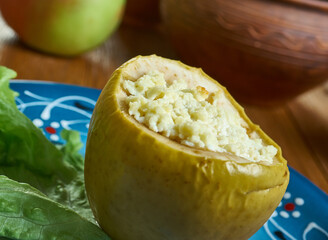 Baked Apples with Cottage Cheese Filling