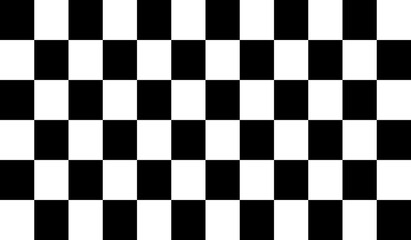 Fototapeta premium Checker board or canvas. 12x6 cells race flag. Vector seamless simple pattern. Seamless and geometric checkered ornament 6000x3500 pixels.