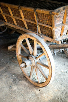 old cart in the village