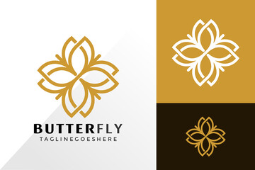 Gold Floral Ornament  Logo Vector Design, Creative Logos Designs Concept for Template