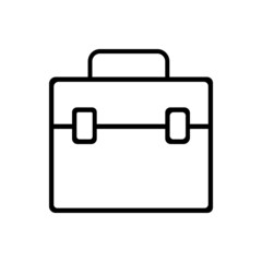 Briefcase vector icon set. portfolio illustration sign collection. Bag symbol.