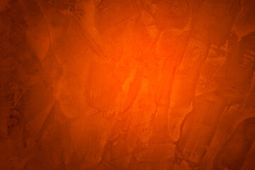 surface of grunge concrete wall texture with orange gradient, abstract background