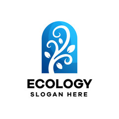 Ecology Gradient Logo Design