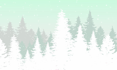 Fototapeta premium winter forest background