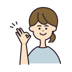 女性　OK　上半身