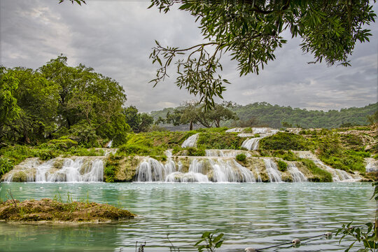Beautiful waterfall in Wadi Darbat Ghaday Oman