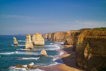 Twelve Apostles in Great Ocean Road in VIC Australia	