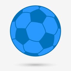 Soccer ball icon isolated object. Vector illustration.