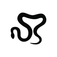 Snake icon vector. cobra illustration sign. anaconda symbol or logo.