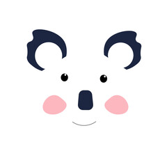 Seamless pattern with cartoon koala.Cute koala vector illustration.