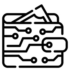 ewallet line icon