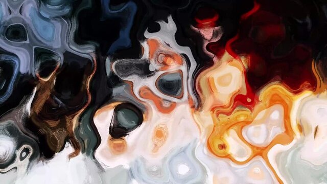 Abstract marble liquid animation. Fluid art. Swirls of marble. Digitally created colorful Liquid marble texture. Marble ink. Colorful Design Texture Marbling Background.	