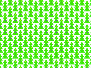 seamless pattern with green christmas trees