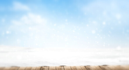 blurred design snow landscape winter background 3d-illustration