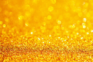 gold glitter sparkle with bokeh background