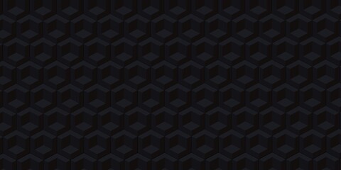 hexagon pixel blocks technology abstract background modern scene concept 3D illustration
