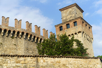 Vigoleno, medieval village in Piacenza province, Italy