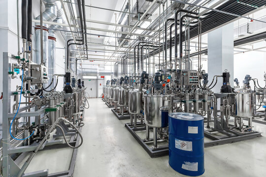 factory pumping station, stainless steel, cleanroom
