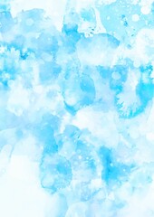 水彩の水色テクスチャ背景
